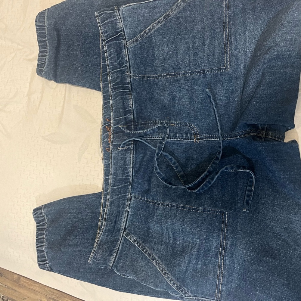 Plus stretch woman jogger jeans